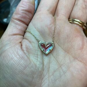 Kendra Scott Iridescent Heart Pendant Necklace